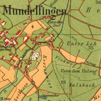 Beispiel Darstellungsdienst Badische Gemarkungsübersicht