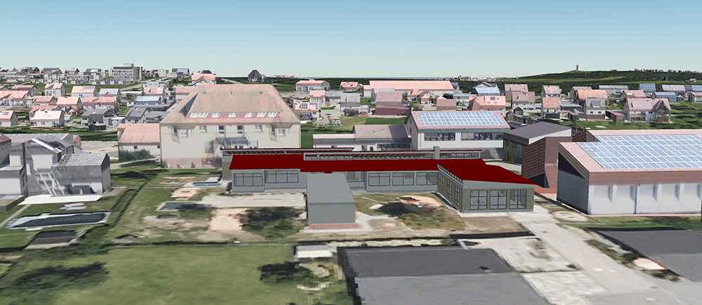 Lassen Sie Ihre Gemeinde über den Hof des neuen Kindergartens spazieren!