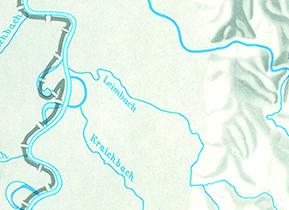 Reliefkarte Baden-Württemberg 1: 600 000 (Ausschnitt)