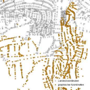Beispiel Darstellung WMS Koordinatenqualität von Grenzpunkten
