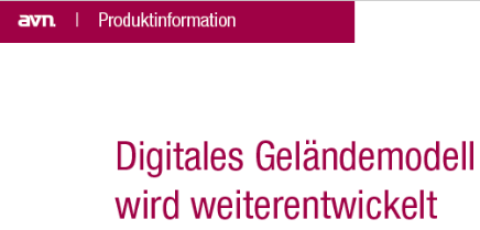 Artikel  avn - Digitales Geländemodell